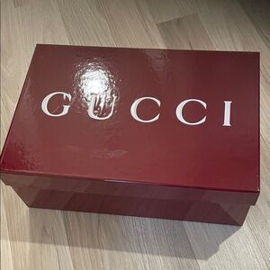 Gucci Burgundy Shoe Box